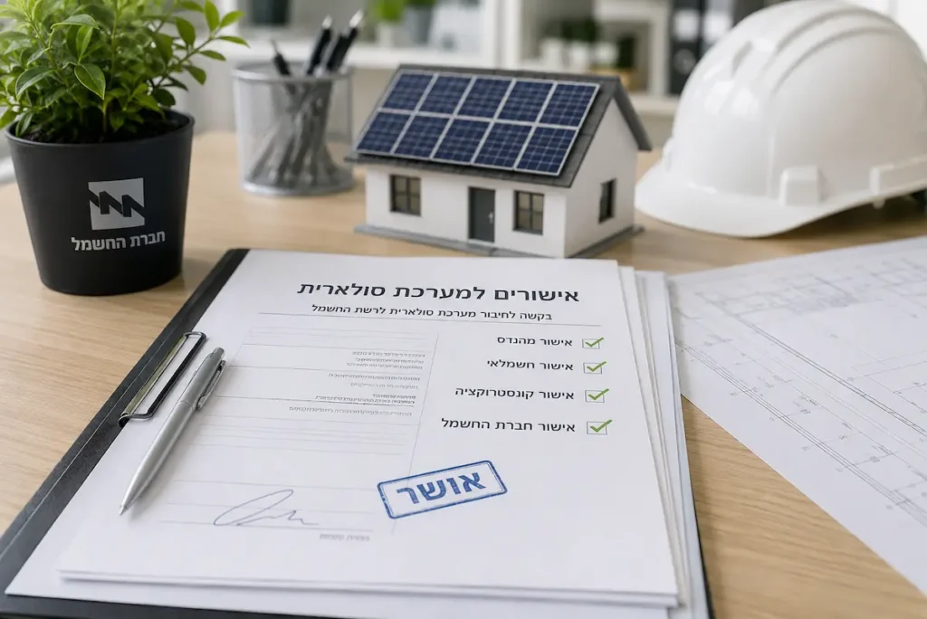 אישורים למערכת סולארית