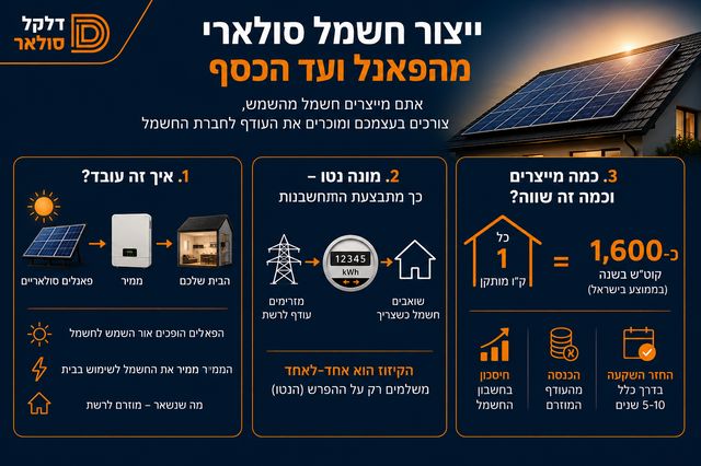 איך מייצרים חשמל מהשמש