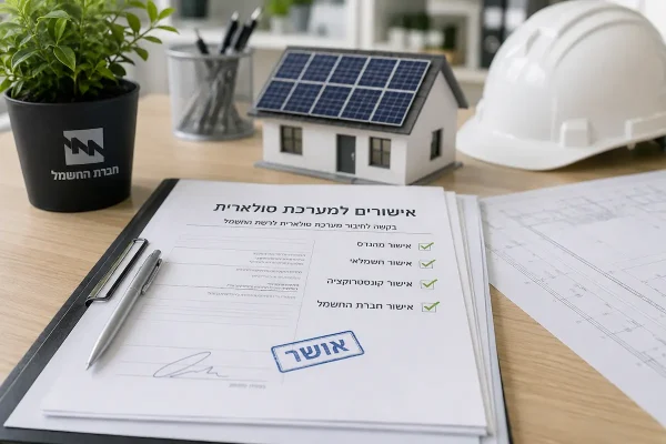 אישורים למערכת סולארית